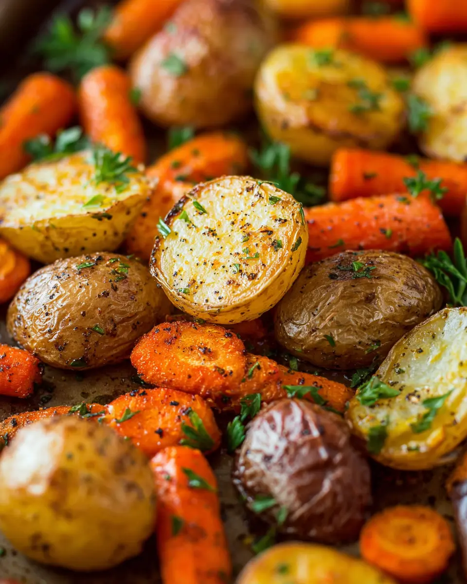Elevate Any Meal: Roasted Potatoes and Carrots with Herbs
